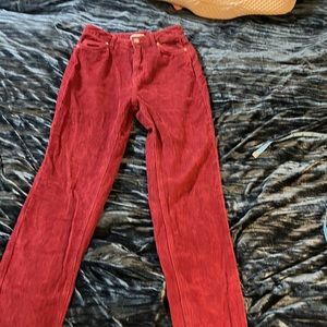 BDG urban outfitters high rise mom corduroy. Size 24 Color burgundy